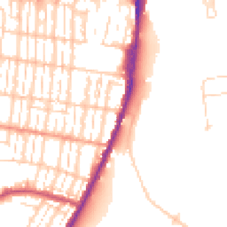 Daytime road noise heatmap for SO50 5PW