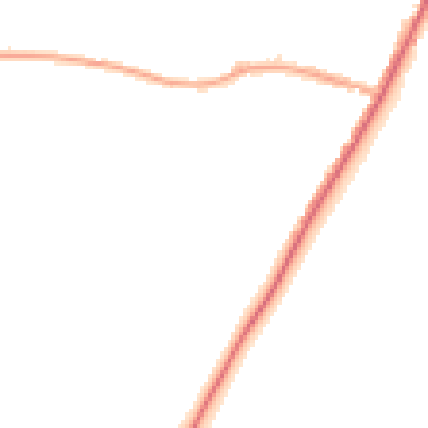 Night-time road noise heatmap for SO50 5RS
