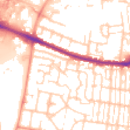 Daytime road noise heatmap for SO50 5RZ