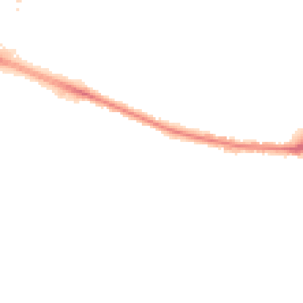 Night-time road noise heatmap for SO50 5RZ