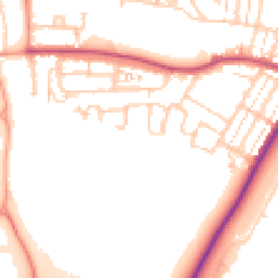 Daytime road noise heatmap for SO50 5TN