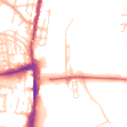 Daytime road noise heatmap for SO50 6AA