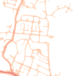 Daytime road noise heatmap for SO50 6BY