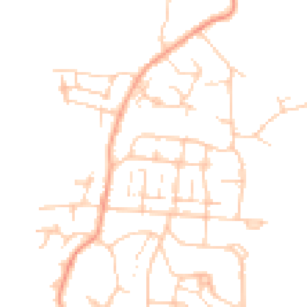 Daytime road noise heatmap for SO50 6EQ