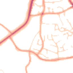 Daytime road noise heatmap for SO50 6HW