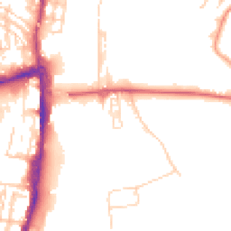 Daytime road noise heatmap for SO50 6RN