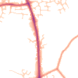 Daytime road noise heatmap for SO50 7AP
