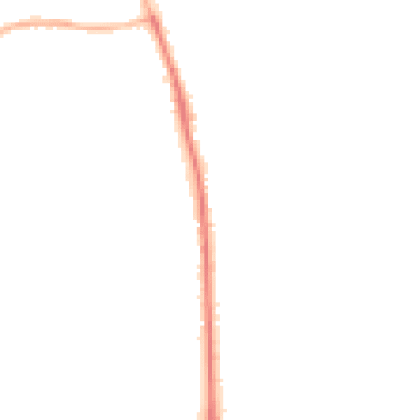 Night-time road noise heatmap for SO50 7AP