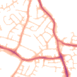 Daytime road noise heatmap for SO50 7AX
