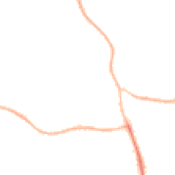 Night-time road noise heatmap for SO50 7AZ