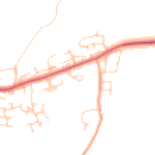 Daytime road noise heatmap for SO50 7BS