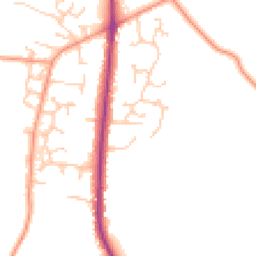 Daytime road noise heatmap for SO50 7DP