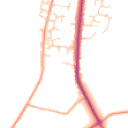Daytime road noise heatmap for SO50 7DS