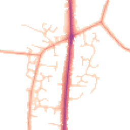 Daytime road noise heatmap for SO50 7DW