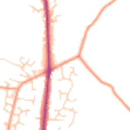 Daytime road noise heatmap for SO50 7DX