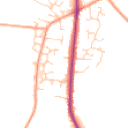 Daytime road noise heatmap for SO50 7EW