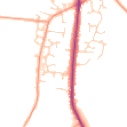 Daytime road noise heatmap for SO50 7FJ
