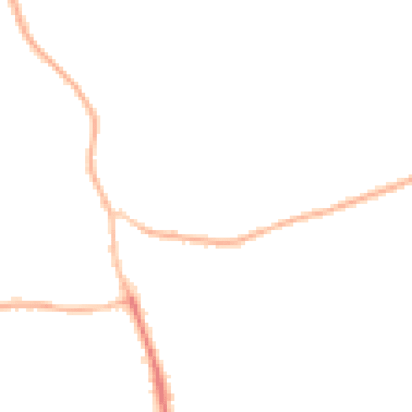 Night-time road noise heatmap for SO50 7HU
