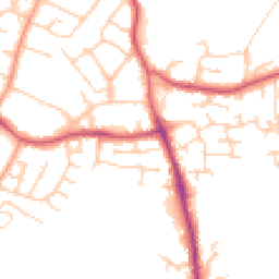 Daytime road noise heatmap for SO50 7JW