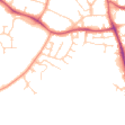 Daytime road noise heatmap for SO50 7LF