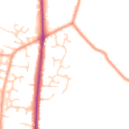 Daytime road noise heatmap for SO50 7LJ