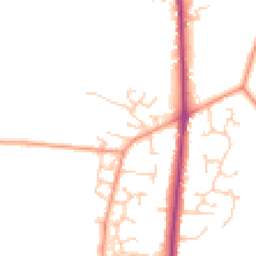 Daytime road noise heatmap for SO50 7LL