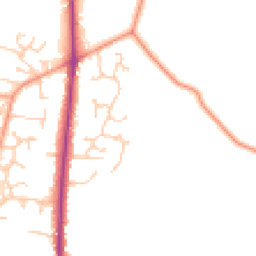 Daytime road noise heatmap for SO50 7LU