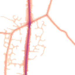 Daytime road noise heatmap for SO50 7NZ