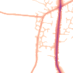 Daytime road noise heatmap for SO50 7QB