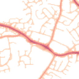 Daytime road noise heatmap for SO50 8AF