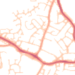 Daytime road noise heatmap for SO50 8EA