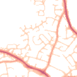 Daytime road noise heatmap for SO50 8FH