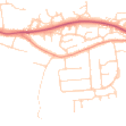 Daytime road noise heatmap for SO50 8HB