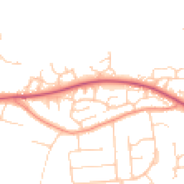 Daytime road noise heatmap for SO50 8ND
