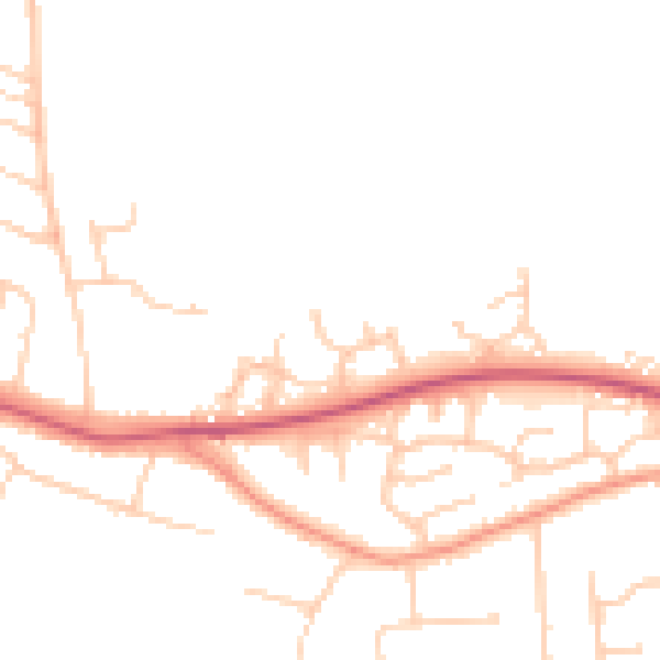 Daytime road noise heatmap for SO50 8PG