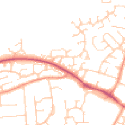 Daytime road noise heatmap for SO50 8PQ
