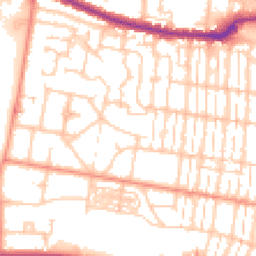 Daytime road noise heatmap for SO50 9FP