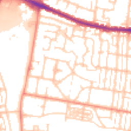 Daytime road noise heatmap for SO50 9GD
