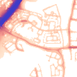 Daytime road noise heatmap for SO50 9JN