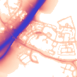 Daytime road noise heatmap for SO50 9JW