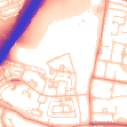 Daytime road noise heatmap for SO50 9LL