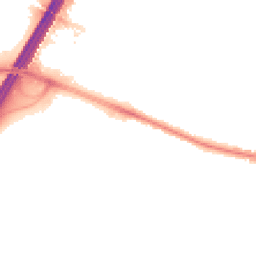 Night-time road noise heatmap for SO50 9NN