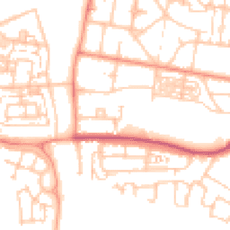 Daytime road noise heatmap for SO50 9NR