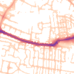 Daytime road noise heatmap for SO50 9PJ