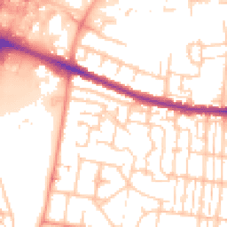 Daytime road noise heatmap for SO50 9PX