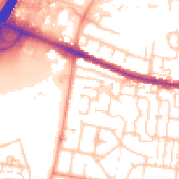 Daytime road noise heatmap for SO50 9QF