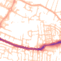 Daytime road noise heatmap for SO50 9QU