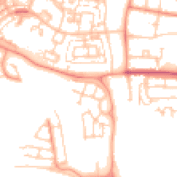 Daytime road noise heatmap for SO50 9RQ