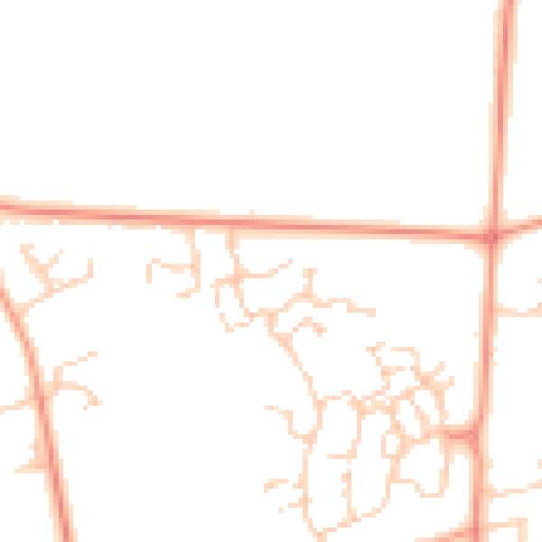 Daytime road noise heatmap for SO51 0AN