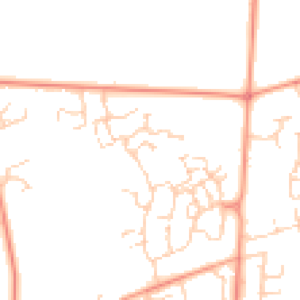 Daytime road noise heatmap for SO51 0AQ